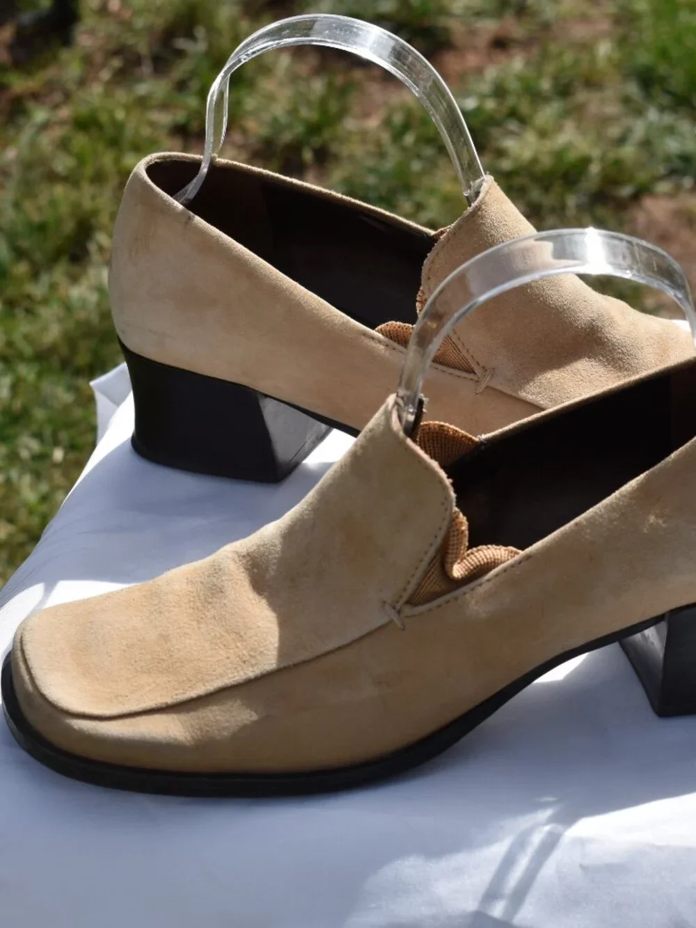 Franco Sarto Leather Wedge Shoe